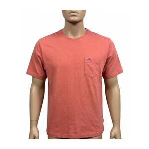Tommy Bahama | Relax Crew Neck T-Shirt w pocket | Cotton | Men’s Large | Salmon